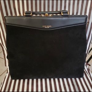 Henri Bender Plaza Suede Satchel